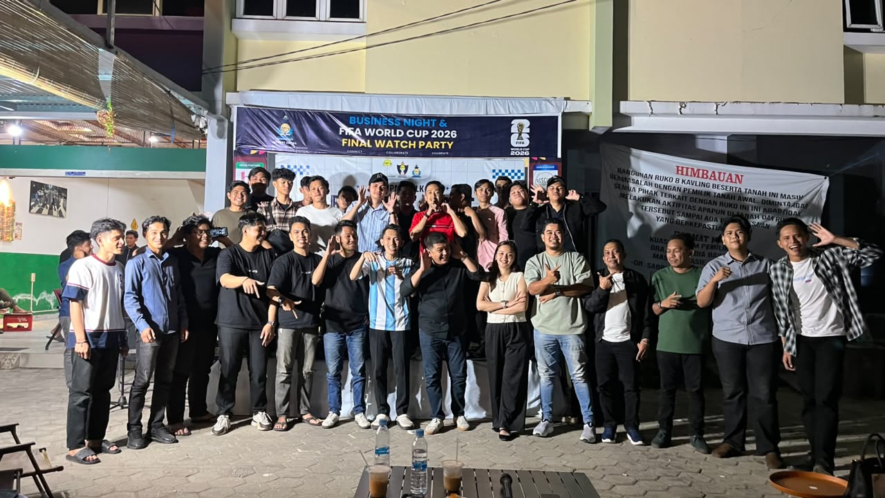 Business Night & FIFA World Cup 2026 Final Watch Party HIPMI PT Sultra Berlangsung Meriah, Perkuat Semangat Wirausaha Mahasiswa